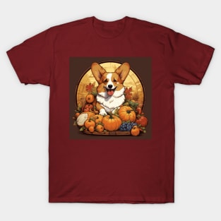 Thanksgiving Corgi T-Shirt